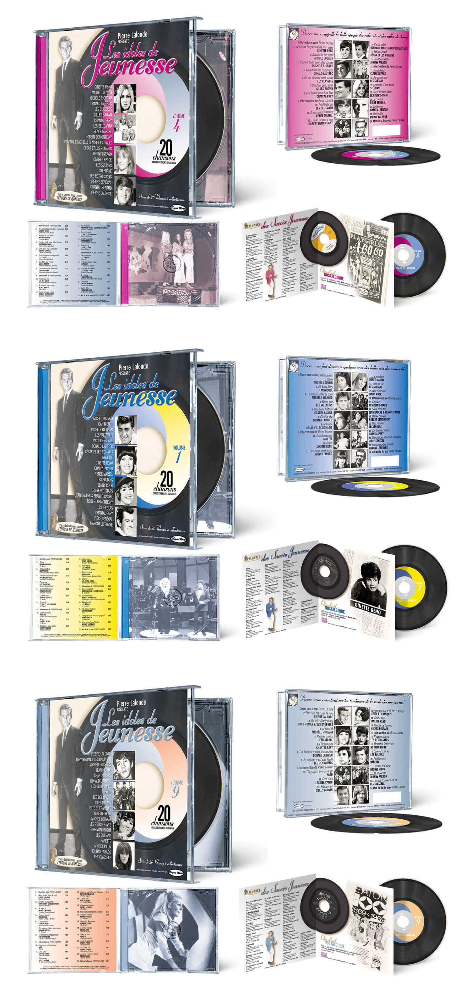Les idoles de Jeunesse, une compilation de 20 CD